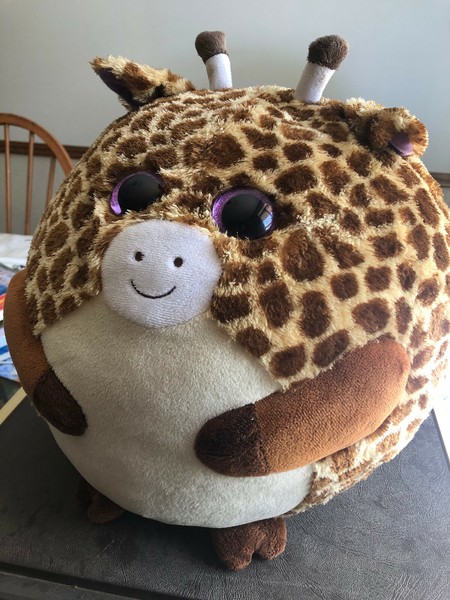 Tippy Ballz Giraffe 13 5 Large Retired Purple Sparkle Eyes Beanie Baby Ghhin Ctclients Ca