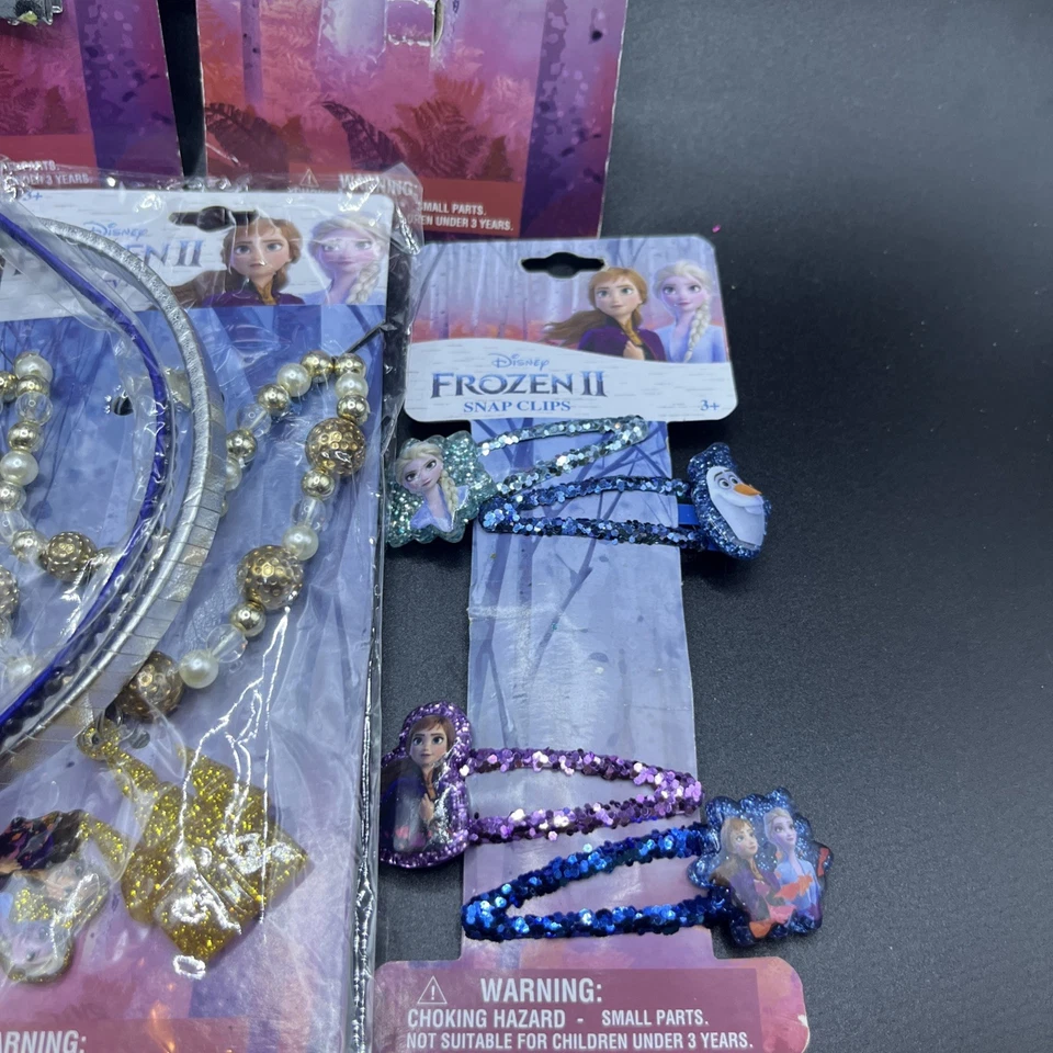 Lote Mixto De Accesorios Para El Cabello Frozen II, Clips Scrunchies, Lazos, Joya Imperfecta Foto 4 de 4