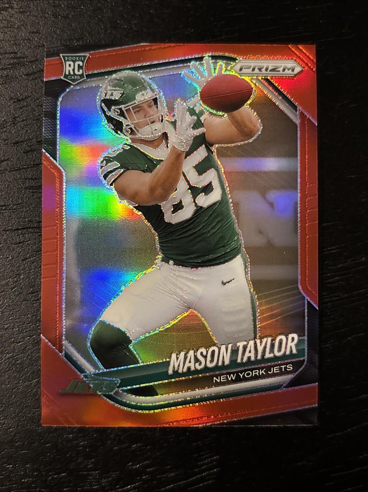 2025 MASON TAYLOR PANINI PRIZM RED SSP ROOKIE RC JETS #329