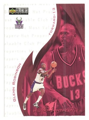 1997-98 UD Collector's Choice NBA Hot Properties Milwaukee Bucks Glenn Robinson