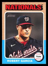 2024 Topps Heritage #118 Robert Garcia Washington Nationals Rookie