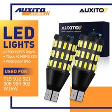 921 6000k White T15 912 Led Back Up Reverse Lights Super Bright 3000lm Us G