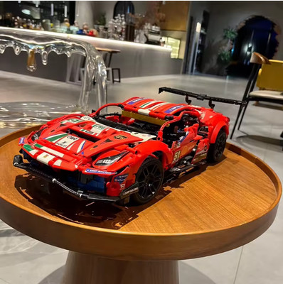 MOC 488GTE Rennwagen Nachbau Rari 488GTE Klemmbausteine