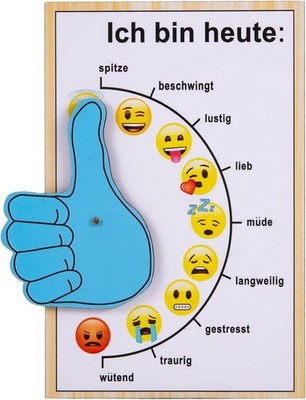 Stimmungsbarometer Holz, Stimmungsanzeiger, Büro Gadgets, Schreibtisch Gadgets