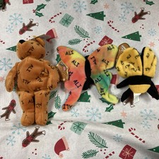 Salvino's Bammers Muhammad Ali Set 3 Bear Butterfly Bee Boxing Plush Beanie