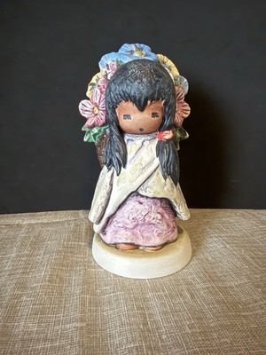 Goebel De Grazia 'Flower Girl' Porcelain Hand-Painted Figurine, 1983
