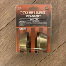 Defiant Deadbolt Keyed Two Side Brass Finish Door Lock
