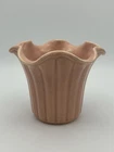 Vintage Ruffled Edge Red Wing Planter Vase Pastel Pink Art Pottery