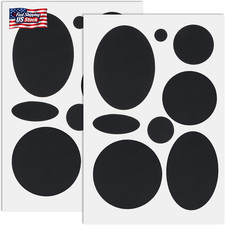 Pndeyo 16Pcs Puffer down Jacket Repair Patch Kit, Black Nylon Fabric Repair Patc