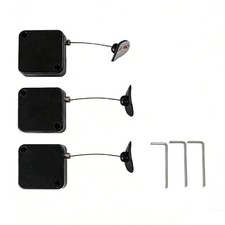 3 Pack Retractable Remote Control Tether Locks, 6.5 ft Adjustable Security Re...