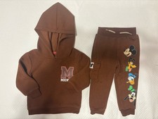 Disney Mickey Mouse Clubhouse 2-Piece Brown Hoodie  Jogger Set 12M