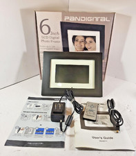 Pandigital PAN602-W LCD Digital Photo Picture Video Frame 6" Inches Black -