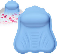 Silicone Bath Pillow for Tub Adults, 4D Air-Cushion Bathtub Pillow for Head Neck