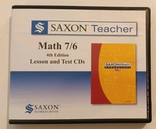 Saxon Teacher Math 7/6 4th Edition Lesson Tes...