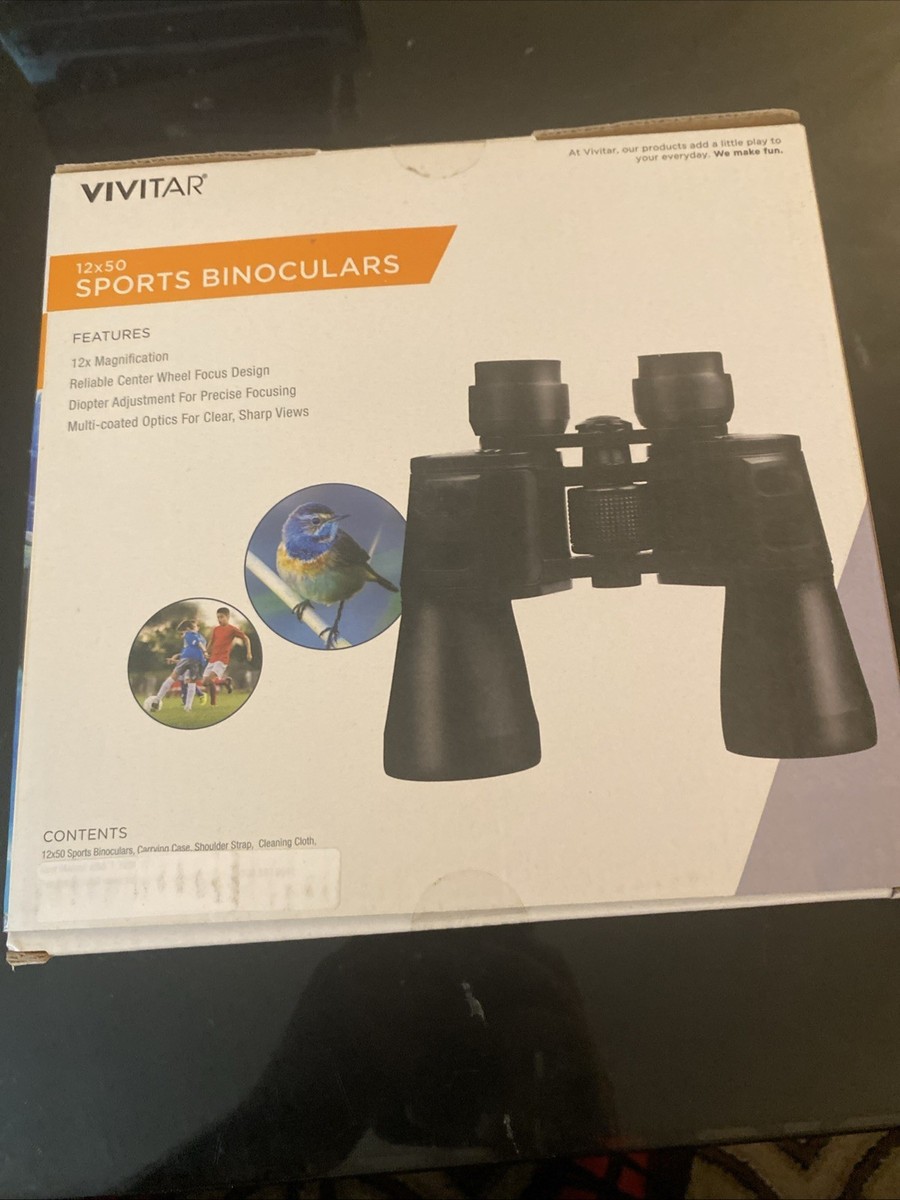 VIVITAR Binoculars-VIVCS850-8X w/Carrying Case- Diopter
