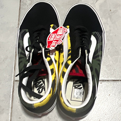 VANS Old Skool Tie Dye Multi-Color/Black Low Top Lace-Up Sneakers VN0A38G1VRN