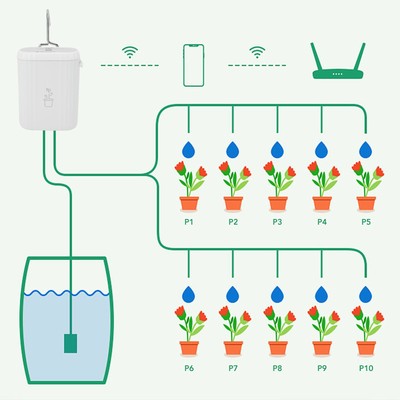 WIFI Intelligentes Bewässerungsgerät Für Timed Fernbedienung Automatik NT