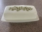 VINTAGE PYREX SPRING BLOSSOM GREEN CRAZY DAISY 7" BUTTER DISH 72-B