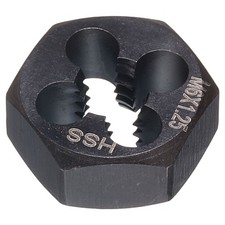 HSS M6 x 1.25 Metric Machine Thread Hex Die Right Hand High Speed Steel