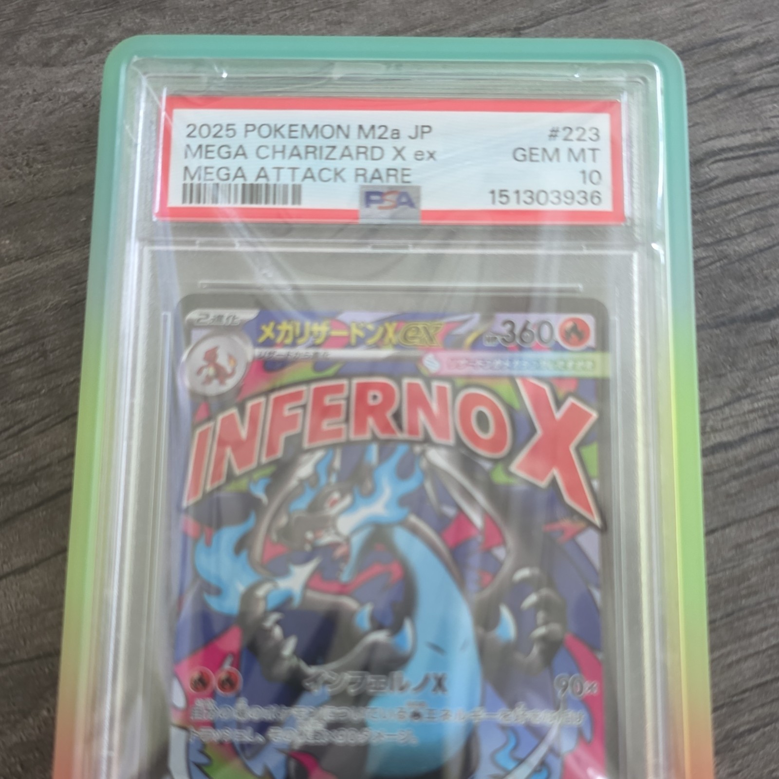 Pokemon PSA 10 Mega Charizard X ex 223/193 JP M2a Mega Dream EX Holo MAR view 3
