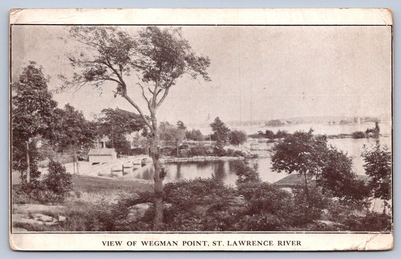K64/ Fineview New York Postcard c1910 Wegman Point Thousand Islands 86