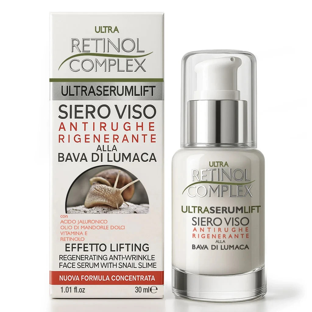 Retinol Complex Siero Viso Concentrato Lifting Antirughe Bava Di Lumaca 30Ml - Immagine 3