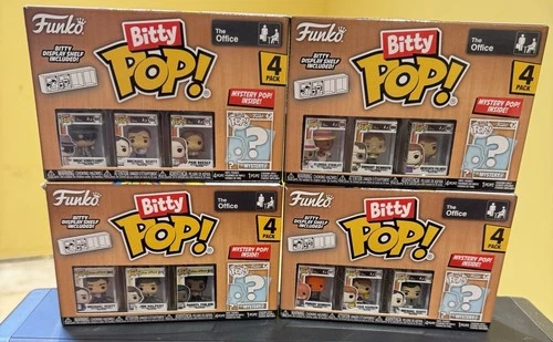 Funko Bitty Pop! Lot of 4 The Office Complete set  4 Pack Series 3 - FREE SHIP