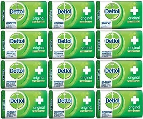 Dettol Soap Bars 60g Pack of 12 Original - Antibacterial