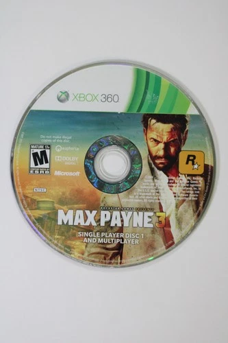 Max Payne 3 Xbox 360  Disc 1 Only