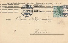 118567) DR Blg with Perfin/Company Punching PB D�sseldorf, Peter Batsche, Phoenix