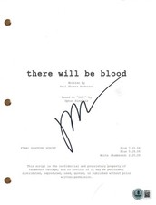 Paul Thomas Anderson THERE WILL BE BLOOD Signed Movie Script Screenplay Beckett
