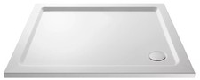 900mm x 800mm Premium Rectangular Shower Tray - White