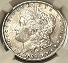 1889-P MORGAN SILVER DOLLAR in Extremely Fine to Almost Uncirculated condition 3