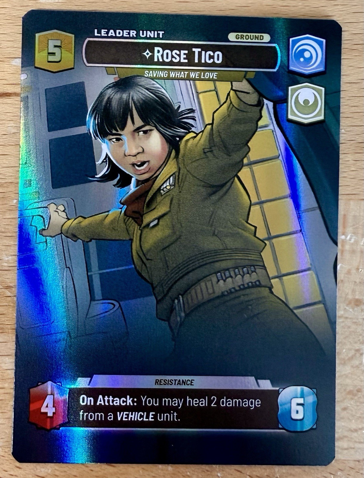 2025 Star Wars Unlimited Jump to Lightspeed Rose Tico Showcase
