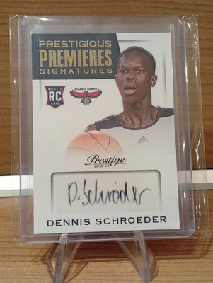 Panini Prestige 2013-14 Dennis Schröder Rookie Auto Prestigious Premieres #28