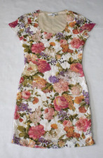 Lace Mini Dress Forever 21 XXI Sz S Country Garden Poly Spandex Stretch Made USA