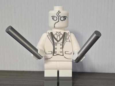 XXL Brick * Mr. Knight * Moon Knight, Maßstab 5:1 Klemmbaustein,3D Fan Art Figur