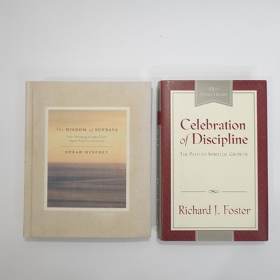 Oprah Winfrey Richard J Foster Spiritual Growth Book Lot 2 Hardcovers