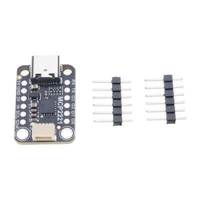 Small Form Factor USB to GPIO ADC I2C Module for Electronic Projects