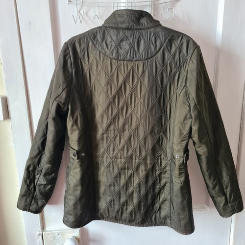 Barbour Utility Polar Quilt Green Jacke UK 14 dick warm Fleece gefüttert Country - Bild 13 von 24
