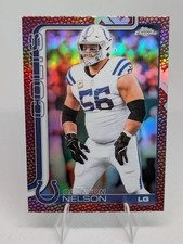 2025 Topps Chrome Quenton Nelson Leather Football Refractor Indianapolis Colts
