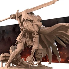 Slave Knight Gael Miniature - Bite the Bullet UNPAINTED Resin Dark Souls D&D DnD