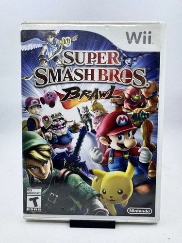 Super Smash Bros. Brawl (Nintendo Wii) [Disc & Box] Clean Disc!