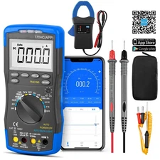 Digital Multimeter TRMS 6000 Counts Auto Range Ammeter AC DC Volt Clamp Meter US