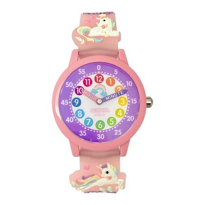 Kitty, Unicorn or Butterfly Analog Color Watch - Kids 3D Band First Watch - T...
