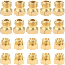 20Pcs Range Stove Oven Orifice Conversion Kit, Brass Jet Nozzles Propane Orifice