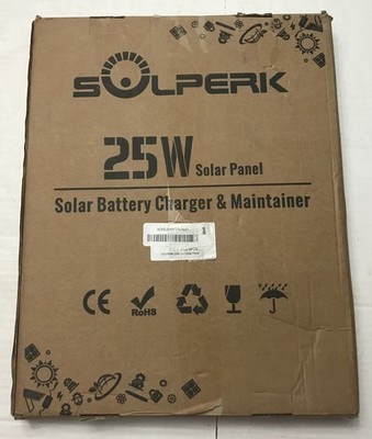 SOLPERK 25W 12V Solar Battery Charger, Waterpoof Solar Panel Kit