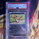 PSA 8 EEVEE 133/165 2023 Pokemon JAPANESE SV2a  Pokemon 151  REVERSE HOLO