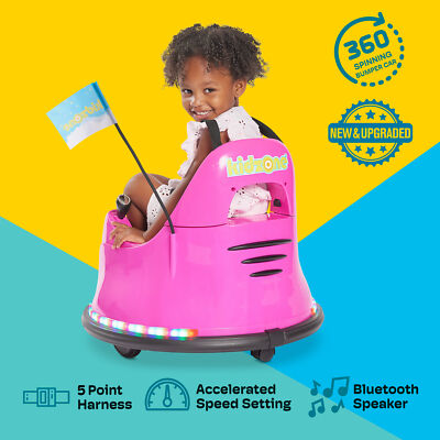 Kidzone 360°Spin Wifi Bumper Car for Toddlers & Kids, ASTM