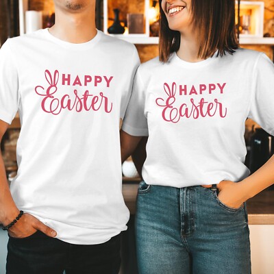 T-Shirt (1000) Happy Easter Hase Ohren Top Kaninchen Eier Hasen Sonntag Kinder T-Shirt